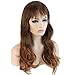S-noilite® Lady Long Curly Full Head Wigs Cosplay Party Daily Fancy Dress Brown To Coffee