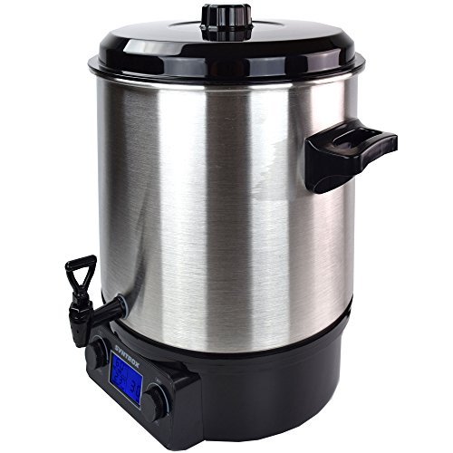 Syntrox Germany GK-2000W-SS 27 Liter De Luxe vollautomatischer elektrischer Edelstahl Einkochautomat mit Zapfhahn Einkochtopf Glühweinautomat Glühweinkocher Heißgetränkeautomat Kaffeeautomat Schnellkochtopf - 4