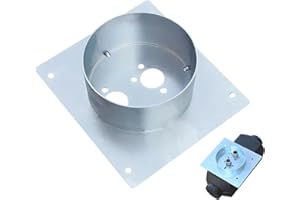 HOJALIS Montageplatte für dieselheizung, Planarplatte, Edelstahl-Halterung (20 x 18 cm), chinesische dieselheizung