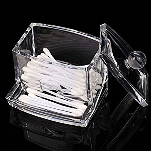 Oriskey Wattestäbchen Kosmetex Acryl Behälter Halter Box Q-Tips Aufbewahrung - 3