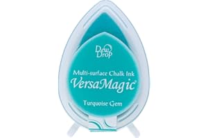 Tsukineko Tinta VERSAMAGIC Color Gema Turquesa Efecto Tiza 32x50mm. Almohadilla Gota