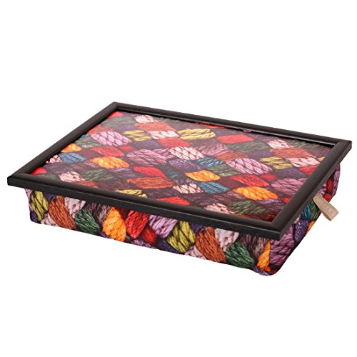 Andrew´s Knietablett Laptray mit Kissen Tablett Wool Allover 01/16