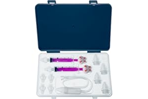 Free Euphoria Nasensauger baby, 2 x Spritze für die Nasenspülung für Babys, 1 x Schleim für Babys, 12 x Adapter Spritze für Babynase. Nasendusche BPA-frei, ab 4 Monaten.