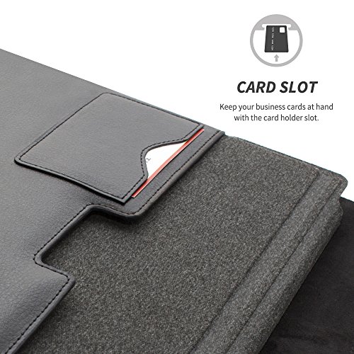 Microsoft Surface Pro 3 / Pro 4 Tasche (Schwarz), Snugg™ – Luxuriöse Schutzhülle mit lebenslanger Garantie - 3