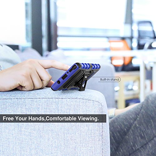 MoKo Funda Samsung Galaxy Note 8 - Holster Funda con Soporte y Girable Clip  Heavy Duty  Robusto Resistente a la ca  da Funda Case para Samsung Galaxy Note 8  2017   Azul
