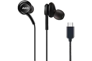 SAMSUNG Earphones USB Type-C EO-IC100, Sound by AKG, In-ear Headset Black, Wired