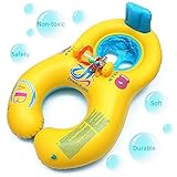 Inflable Bebé Asiento,BeautyPO Inflable Madre Bebé Piscina natación anillo,Bebé Inflable...