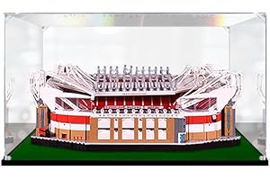 TIRFF Akrylowa witryna kompatybilna z Lego 10272 Old Trafford Manchester United Stadion, witryna, pyłoszczelna, do Lego 10272 (bez zestawu modelu)