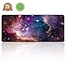 Produktbild Xmyth erweiterte Spiel-Mausunterlage, starke große (27.6 × 11.8 × 0.12 Zoll) Computer-Tastatur Mousepad Mausunterlage, rutschfeste Gummibasis mit dauerhaften genähten Kanten