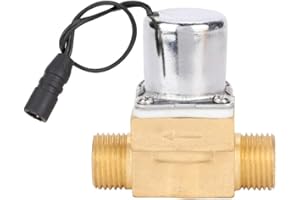 Jadpes Électrovanne inductive, capteur d'urinoir de Salle de Bain 6V Électrovanne de Maintenance Accessoire Valve Normalement fermée Eau, Air, (B Urinary Through Copper Valve)
