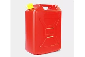 FEFE 20 Litre 5 Gallons Plastic Jerry Can Fuel Petrol Diesel Water Camping Outdoors Travelling With Lock Pin (1)