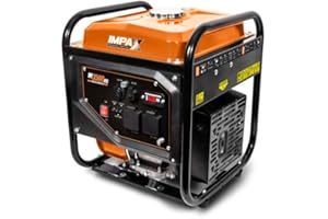 IMPAX® 3500w Inverter Open - Frame Generator, Orange/Black