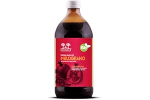 SUCCO DI MELOGRANO BIO Salugea - 100% Puro e Biologico - Integratore Antiossidante e Rigenerante con Azione Antidegenerativa e Detossicante - 500 ml - Flacone in vetro scuro farmaceutico