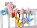 Happy Cherry Infant Baby Spiral Bed Stroller Toy Pink Elephant Design Activity Spiral Plush Toy
