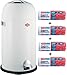 Produktbild Wesco Kickmaster soft weiss 33-Liter Mülleimer + 56 Stück optimal passende Müllbeutel