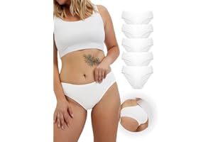 ALYA UNDERWEAR Bielizna damska Premium, Nadaje się do użytku codziennego, Bawełna organiczna, Oddychające majtki damskie, Wygodne, Majtki 5-częściowe