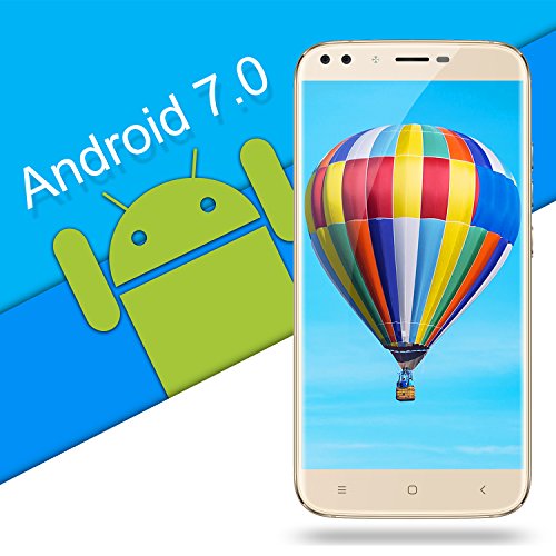 Handy ohne Vertrag, Oukitel U22 5.5 Zoll Smartphone (GroÃŸe Batterie 2700mAh, Android 7.0, 2GB +16GB Interner Speicher, 13MP + 8MP) Handy mit 2 Simkarten GPS Bluetooth WIFI-Gold