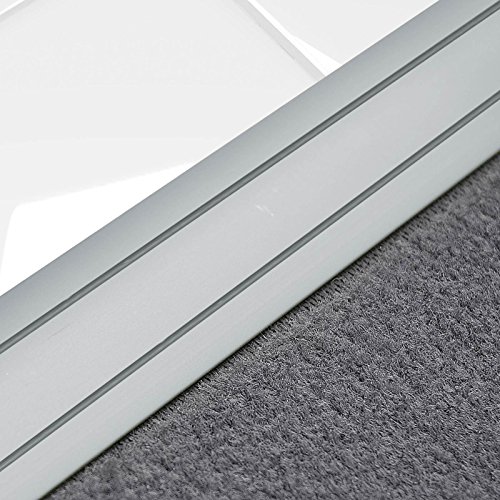 Alu Übergangsprofil Firm | C Form | selbstklebende Abdeckleiste für Fugen | Breite 36 mm | eloxiert Silber | 90 cm - 2