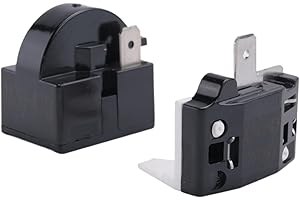 MAJEN jayzee Relé de Arranque QP2-4.7 PTC Relé de Arranque de Refrigerador de 1 Clavija y Protector de Sobrecarga de Refrigerador 6750C-0005P