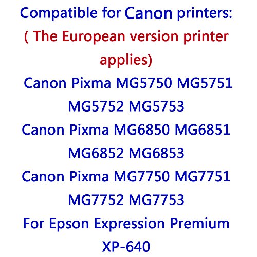 G  n  rique Compatible Canon pgi-570  x l cli-571  x l Cartouches d encre  6  couleurs  pour Canon Pixma mg5750  mg5751  mg5752  mg5753  mg6850  mg6851  mg6852  mg6853
