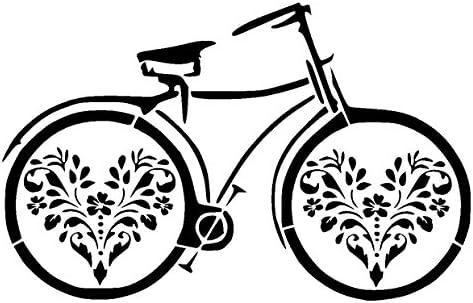 Vintage bike stencil 2. Choose size and thickness.