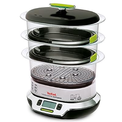 Tefal VS4003 Cuiseur vapeur Vitacuisine Compact 1800 W avec livre de recettes (en langue italienne)