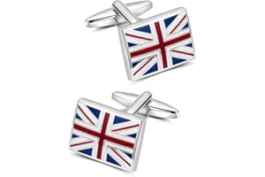 Mr.Van Bouton De Manchette UK Drapeau Chemise Mariage Business 1 Paire Série Homme
