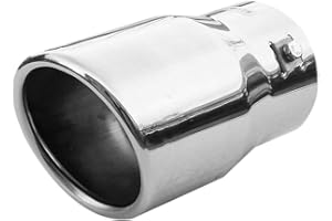 Auspuffblende Endrohr Auspuff Universell Schalldampfer Sport Rund Sportauspuff Endrohrblenden Blende Edelstahl AutoHobby