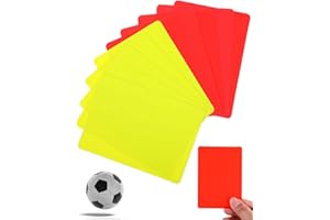 HUVZOR 10pcs Artes d'arbitre de Football,Carton Arbitre Football Set,Carton Jaune Et Rouge Arbitre,D'avertissement pour Arbitres Sportifs,pour Les Compétitions Sportives | Équip