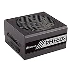 Corsair CP-9020091-UK RM650x 650 W 80 Plus Gold Certified Modular 135 mm Thermally Controlled Fan Power Supply Unit - Black