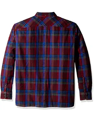 Ben Sherman Men's Longsleeve Brushed Crepe Check Button Down Shirt
