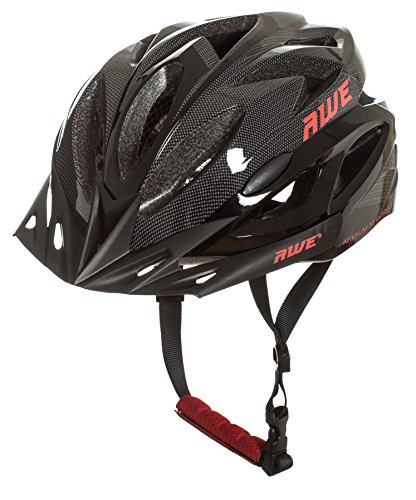 AWE® AWEAir™ In-Mould Helm Erwachsene Männer Straßen-Radsport 58-61cm Schwarz-rot-Carbon - 7