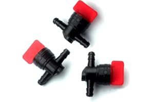 HURI 3 Stück Universal Benzinhahn für Roller Mofa Moped für 6mm Benzin Schlauch