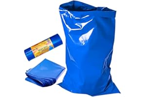 HOMESmith Large Heavy Duty Rubble Blue Sacks Builders and DIY Choice Rubble Bags - Pack of 5 HS-132