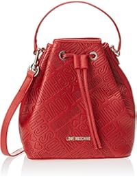 Love Moschino - Borsa Embossed Pu Rosso, Bolsos maletín Mujer, Rot (Red), 24x26x14 cm (B x H T)