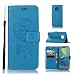 Produktbild Edauto Huawei Mate 20 Pro Hülle Leder Flip Case Tasche Traumfänger Eule Handyhülle Schutzhülle Kunstlederhülle Wallet Schale Bookstyle Ständer Kartenfächer Magnetisch Cover Brieftasche Blau