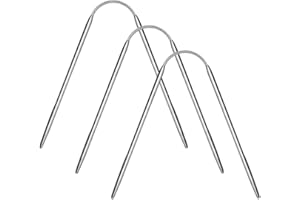 NOKDAL 3 Aiguille a Tricoter Circulaire Interchangeable Aiguilles à Tricoter Double Pointe Circulaires en Acier Inoxydable Aiguilles à Tricoter Rondes Set Lot d'Aiguilles Circulaires pour Projet de Tissage