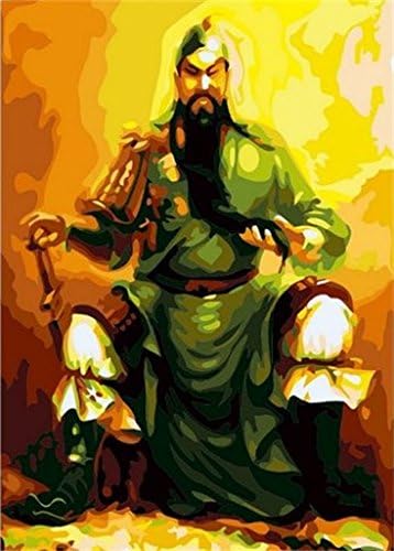PaintingStudio A man with long beard DIY oil Painting by number kit Picture canvas 16x20 inch Frameless