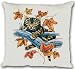 Produktbild Dekorama trends & more Katzen Kissen - Herbstkatze Herbst Blätter Laub Katze Mietze Geschenk Geburtstag T-Shirt