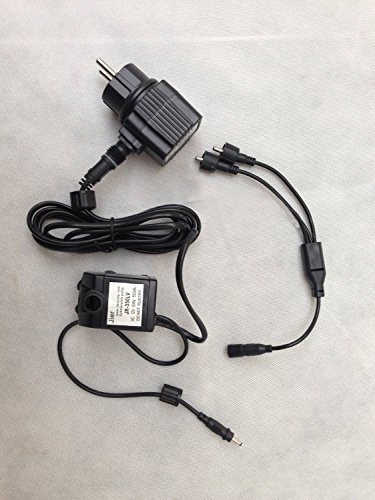 Zimmerbrunnen mit LED Beleuchtung angenehm leise Tischbrunnen Luftbefeuchter Springbrunnen Mediterran - 6