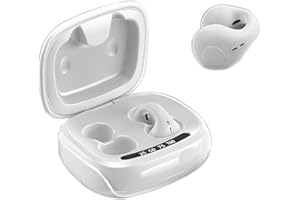Xmenha Ear-Clip Casque Conduction osseuse Bluetooth 5.3 Ecouteurs Bluetooth sans Fil Sport avec HiFi Stereo Réduction de Bruit Mic USB-C Charge Rapide, pour Running Gym