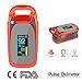 Produktbild KJHG Fingerpulsoximeter - Fingerspitzen-Blutsauerstoffsättigung (SpO2), Pulsfrequenz, Atemfrequenz, Blutperfusionsindex (PI) -Monitor, CE,Orange