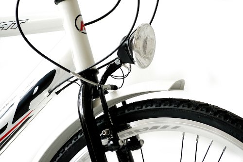 26″ KCP CITYBIKE TREKKINGRAD HERRENFAHRRAD WILD CAT schwarz weiss – 66 cm (26 Zoll) - 7