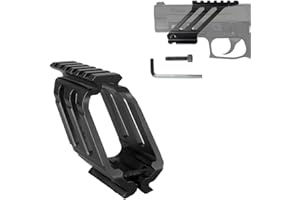 ProWildGear Aluminum Easy to Install Universal Pistol Mount 21mm Rail for Scope Red Dot Sight Flashlight