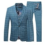 Material: elegante traje de cena hecho de algodón 80% poliéster 20%, tejido agradable a la piel y de buena calidad. Es cómodo, suave y antiarrugas, y fácil de mantener en forma