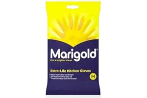 Marigold Unisex MARIGOLD RUBBER GLOVES KITCHEN- Yellow, Pack of 1