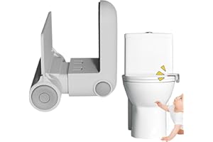 RUNPEAK kindersicherung Toilettenschloss - Toilette-Sitzschloss für baby sicherheit, Kindersicheres Toilettensitz schloss im Badezimmer, Babysichere Toilette-Deckelschloss Passend für Die Meisten WC