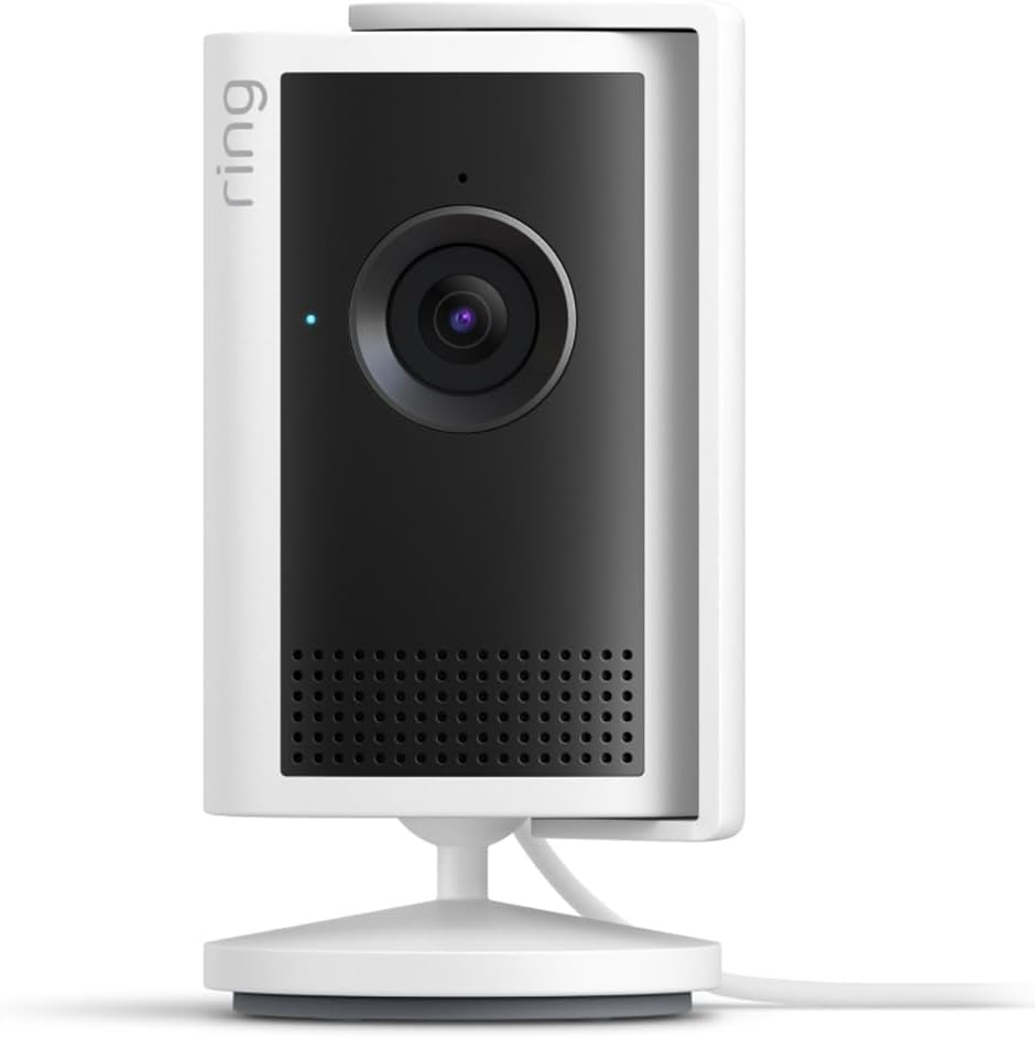 Ring Indoor Camera 2K, Caméra intérieure (nouvelle génération), Caméra de surveillance secteur, Retinal 2K, zoom 4x, cache d'objectif manuel, Essai gratuit de 30 jours d'abonnement Ring