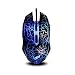 Produktbild Gaming Maus Mäuse mit USB-Kabel 7 LED Farben 6 Tasten Optische Ergonomische Maus hohe Präzision 2400 DPI für Mac und PC Laptop - Schwarz