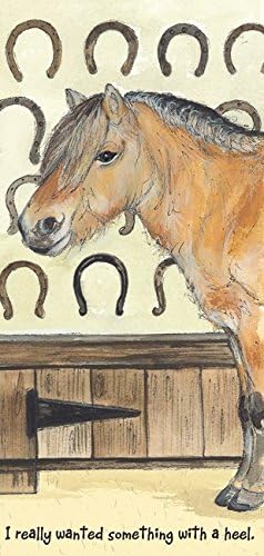 FUNNY Shetland Pony BLANK greeting card for ANY OCCASION - NEW SHOES